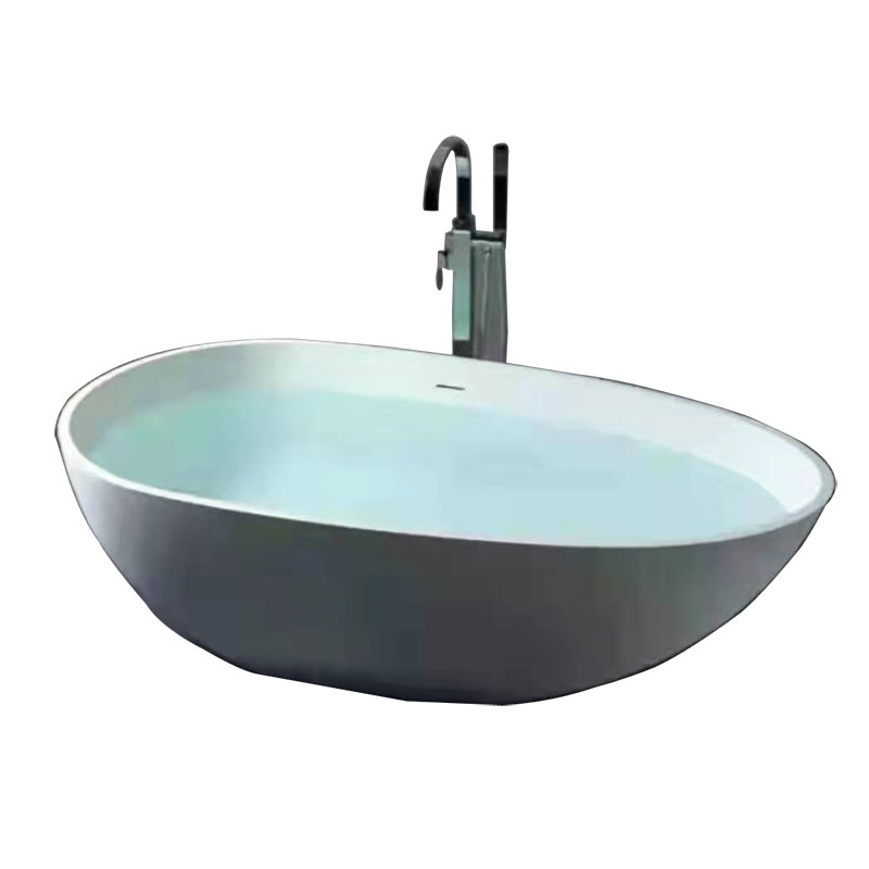 Acrylic Egg-Shaped Freestanding Bathtub