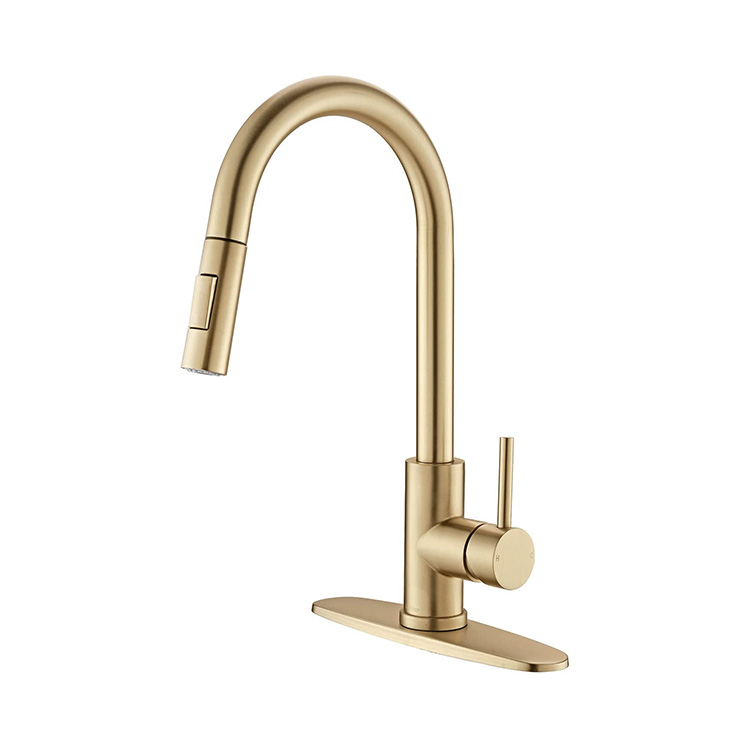 Brushed Gold Ktichen Tap