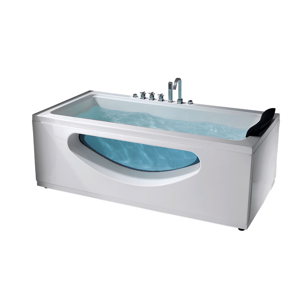 Rectangular Whirlpool Bathtub